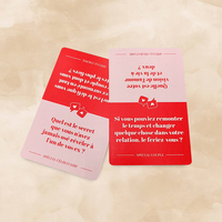 Cartes de jeu de conversation profonde avec impression de texte et logo OEM pour couples et amis