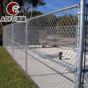 Precio de fábrica, valla de eslabones de cadena recubierta de PVC, paredes de construcción, valla de diamante galvanizada en caliente, malla de alambre ciclónico - Product Image 6