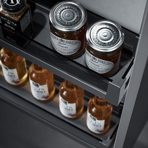 Unihopper Phantom Cabinet Condiment <b>Pull</b>-out Basket Glass Durable <b>Light</b> Luxury Narrow Edge - Product Image 3