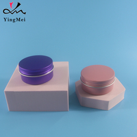 Boîtes en aluminium de qualité alimentaire et pots métalliques hermétiques à couvercle vissé pour cosmétiques, rouges à lèvres, baumes à lèvres, épices et emballages de produits de beauté DIY, avec logo personnalisé