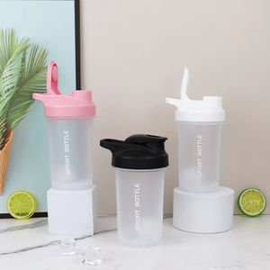 Portable Étanche Mélange Shake Bouteille D'eau Logo Personnalisé Protéine Poudre Gym Shaker Bouteille <span class=keywords><strong>pour</strong></span> Fitness En Plein Air Entraînement <span class=keywords><strong>Sport</strong></span> - Product Image 3