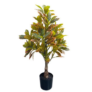 Saupoudrer arbre Ficus doré faisant Mangrove émulation décoloration bois décoloré arbre artificiel intérieur maison artisanat réaliste - Product Image 6