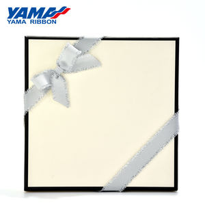 Pabrik Yama grosir kustom pita Satin merah merekat sendiri pita hadiah dibuat/terikat - Product Image 3