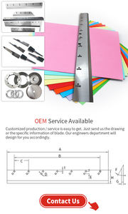 Menos generación de polvo con incrustaciones de HSS <span class=keywords><strong>guillotina</strong></span> papel cuchillo <span class=keywords><strong>guillotina</strong></span> papel cortador de cuchillo - Product Image 3