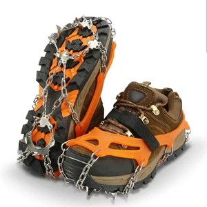 Crampones de 8 dientes para zapatos, antideslizantes, para camping, senderismo, escalada, nieve, cadenas, garras, cubiertas para <span class=keywords><strong>botas</strong></span> - Product Image 4