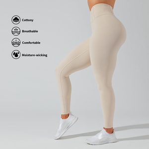 Vêtements de sport OEM, pantalon de yoga en nylon et élasthanne à carreaux, séchage rapide, taille élastique, coupe-vent, respirant, effet push-up, pour la salle de sport et l'entraînement - Product Image 4