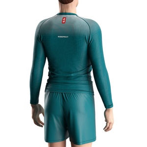 No Gi Fight Men Customizable <b>Compression</b> <b>Shirt</b> Water Rushguards Bjj Long Sleeve Rash Guard for Man - Product Image 6