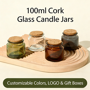 Velas Aromáticas Mini de 100 ml en Frascos de Vidrio - 6 Colores (Ámbar/Verde Oliva/Gris <span class=keywords><strong>Claro</strong></span>/Transparente, Esmerilado, Negro) Entrega Rápida en 5 Días - Product Image 4