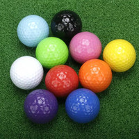 Bola Golf Dua Lapis Keras 70, Logo Cetak Kustom OEM, 4 3 2, untuk Turnamen, Driving Range, Promosi dengan Logo Personalisasi