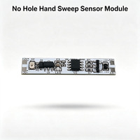 Módulo Sensor de Onda de Mano sin Agujeros DC 12V 24V Suministro de Fábrica OEM Personalizado Interruptor IR de Barrido de Mano que Penetra la Cubierta de PC para Luz de Gabinete