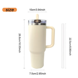 Vaso Personalizado de 40 oz, Aislado, Antiderrames, con Boquilla Extraíble, Chapado en Oro, ProTour, con Pajita Desmontable, Asa, Libre de BPA, Acero Inoxidable - Product Image 3