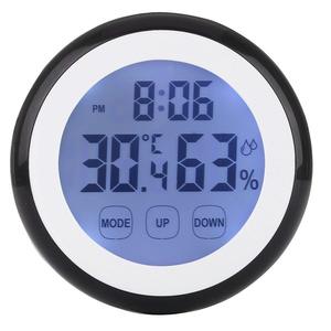 Màn Hình Cảm Ứng 2022 Nhiệt Kế Kỹ Thuật Số Nhiệt Độ Hồng Độ Ẩm Với Đồng Hồ Báo Thức - Product Image 4