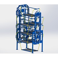Système de stationnement vertical rotatif Tabitha PCX pour berlines et SUV, capacité de 8 voitures, charge de 2000 kg