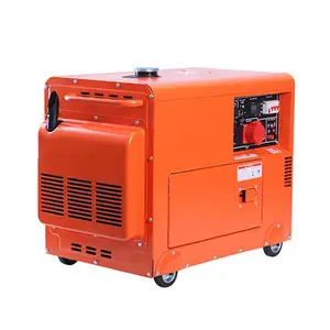 Portable and small Three Silent Type Single Phase Diesel Generator design for easy moving