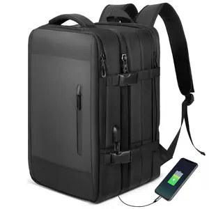 低最小起订量超大容量航空航班批准，带USB充电端口可扩展男女旅行背包