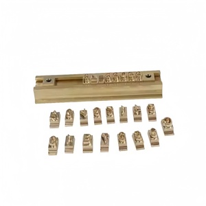 184 pièces T-slot en cuir mobile lettre numéro timbre ensemble Alphabet laiton moule feuille chaude estampage Machine lettre initiale Logo personnalisé - Product Image 4