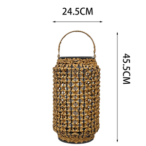 Venta al por mayor decorativa de <span class=keywords><strong>China</strong></span> luces de colores solares jardín al aire libre fiesta en casa decorativa precio competitivo farolillos solares de ratán - Product Image 2