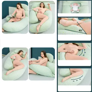 2023 cuscino per la gravidanza del cuscino di supporto della pancia del supporto della vita di maternità all'ingrosso personalizzato per dormire