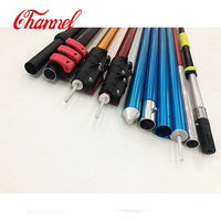 Outil professionnel de nettoyage de vitres en hauteur, haute résistance, en alliage d'aluminium, avec services de soudage et de cintrage