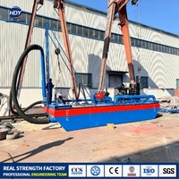 Drague à aspiration par jet, bateau de dragage de sable, pompe de dragage auto-amorçante, machinerie de dragage flottante pour l'extraction de sable en lac et en rivière