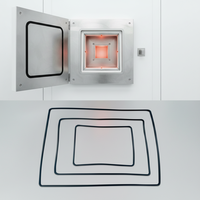 300 ° Joint d'étanchéité carré industriel FFKM résistant à la chaleur, solution à faible compression, joint en caoutchouc pour chambre ALD semi-industrielle