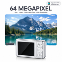 Nouvel appareil photo numérique compact avec écran tactile de 2,88 pouces, zoom 12x, détection de visage, pour débutants