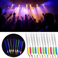 Baguette Lumineuse en Fibre Optique 3 Modes Lumière LED Clignotante Colorée Lumineuse pour Spectacles Événements Club Festival