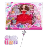 Ensemble de poupées de haute qualité, ensemble de jouets pour enfants de 11,5 pouces, princesse, ensemble de maquillage pour filles, jeux de déguisements, poupée élégante de 11 pouces