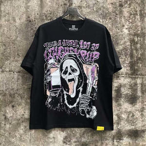 Camiseta de Algodón 100% con Estampado de Grafiti de Moda Urbana, Camiseta de Manga Corta para Hombre, OFERTA - Product Image 4