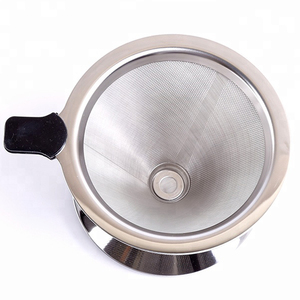 Muestra Gratuita en Stock: Soporte Moderno de Acero Inoxidable para Filtro de Café de 115mm de Diámetro, Ecológico, con Cono para 3 Tazas - Product Image 6