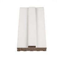 Moldura de puerta de madera y MDF con doble ranura, preimpregnada en blanco, para marco de puerta interior