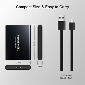 SSD NVMe 1 To USB 3.2 Gen 2 10 Gbit/s, SSD externe portable, 2000 Mo/s en lecture/écriture pour l'informatique haute performance - Product Image 5