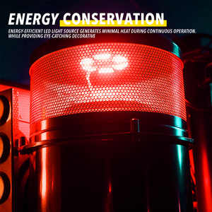 ไฟตกแต่งภายในสีแดงขนาด 4.8 นิ้ว สำหรับรถบรรทุก Peterbilt Kenworth Freightliner รถพ่วง และรถบ้าน - Product Image 6