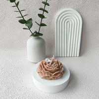 Bougie parfumée créative à la pivoine, romantique et aromathérapeutique, au design unique