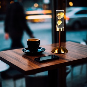 Eternal Flower Acrylic <b>Table</b> Lamp LED Creative Night Light Bedroom Bedside Lamp Restaurant Decoration <b>Table</b> Lamp Ornaments - Product Image 4