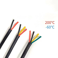 Câble de commande en caoutchouc silicone, flexible, multiconducteur 450/750V, 1 2 3 4 5 conducteurs, résistant aux hautes températures, fil électrique