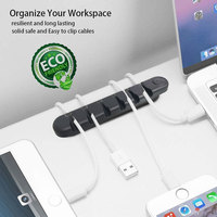Clips de fixation pour câbles, organisateur de cordons à visser, pince de gestion de câbles en silicone, support de câbles