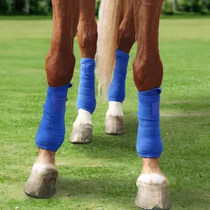Envolturas de pierna de caballo de franela suaves duraderas de alta calidad, vendaje protector para conducción ecuestre, accesorios de carreras, equipo de protección