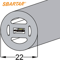 Ruban LED néon rond 360° DC 12V 24V flexible, bande néon 22 mm, tube en silicone, lumière IP67