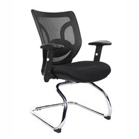 Chaises de réception de bureau à accoudoir réglable confortable de conception moderne de Kabel maille noire