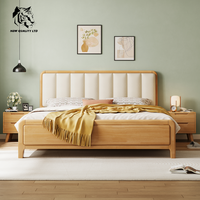 Proveedor chino, mejor precio, cama king size de 1.8m personalizada, gran stock, lista para enviar, diseño más reciente, muebles de dormitorio, cama king size de madera.