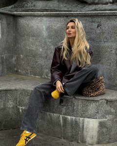 Chaqueta Vintage para <span class=keywords><strong>Mujer</strong></span>, Manga <span class=keywords><strong>Larga</strong></span>, con Cierre, Chaqueta Corta de Cuero Sintético para Otoño e Invierno, Chaqueta Casual con Solapa - Product Image 6