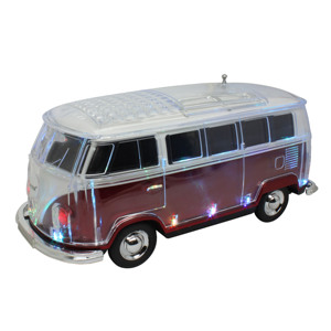 Khuyến mại Quà Tặng WS-267 BT pha lê thiết kế xe hình dạng xe buýt đài phát thanh không dây loa với TF USB FM AUX rảnh tay dẫn ánh sáng - Product Image 3