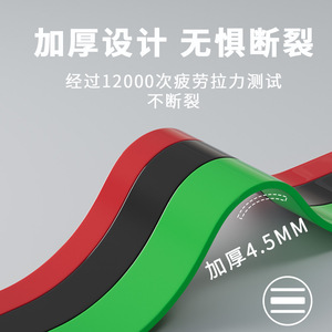 Bande de résistance haute intensité en TPE, outil d'entraînement unisexe pour le fitness en intérieur et le remodelage corporel - Product Image 4