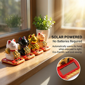 Style chanceux chinois solaire alimenté Welcom secouant la main <span class=keywords><strong>Maneki</strong></span> <span class=keywords><strong>Neko</strong></span> chat chanceux pour la maison voiture hôtel Restaurant décor - Product Image 2