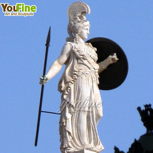 Escultura italiana de mármol para exteriores, <span class=keywords><strong>estatua</strong></span> de <span class=keywords><strong>diosa</strong></span> Athena para jardín - Product Image 4
