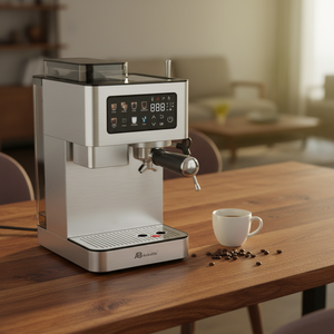 Anbolife Italian Professional <strong>SemiAutomatic</strong> Smart Espresso <strong>Coffee</strong> <strong>Maker</strong> With Auto-stamping and Grind <strong>Coffee</strong> Bean Stainless Steel - Product Image 3
