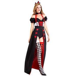 Disfraz <span class=keywords><strong>de</strong></span> Halloween para Mujer, Disfraz <span class=keywords><strong>de</strong></span> <span class=keywords><strong>Reina</strong></span> <span class=keywords><strong>de</strong></span> Picas para Adultos, Disfraz <span class=keywords><strong>de</strong></span> <span class=keywords><strong>la</strong></span> <span class=keywords><strong>Reina</strong></span> Roja <span class=keywords><strong>de</strong></span> Alicia en el País <span class=keywords><strong>de</strong></span> <span class=keywords><strong>las</strong></span> <span class=keywords><strong>Maravillas</strong></span> - Product Image 2