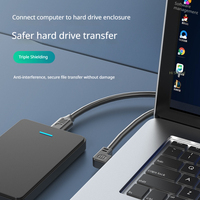 Câble USB 3.0 A Mâle-Mâle en Gros, 5 Gbit/s SuperSpeed, Tressé pour Boîtier de Disque Dur Externe et Refroidisseur d'Ordinateur Portable