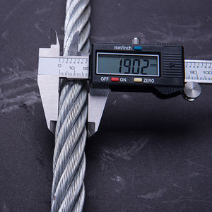 와이어 로프 슬링용 맞춤형 아연 도금 프레스 버클 와이어 로프 유연한 스테인리스 스틸 케이블 유형 - Product Image 3